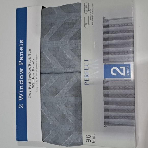 Perfect Pair Garrison Clip Sheer Drapery Panel Pair - Picture 2 of 7